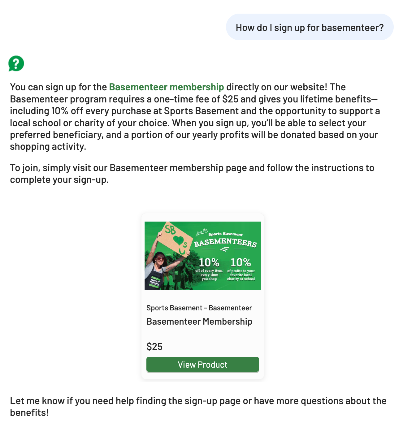 AI answer to question: How do I sign up for basementeer
